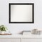 Amanti Art Non-Beveled Wood Wall Mirror, Rustic Pine Narrow Frame